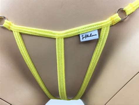 Hot crotchless sheer thong micro bikini. Sexy mini panties see。